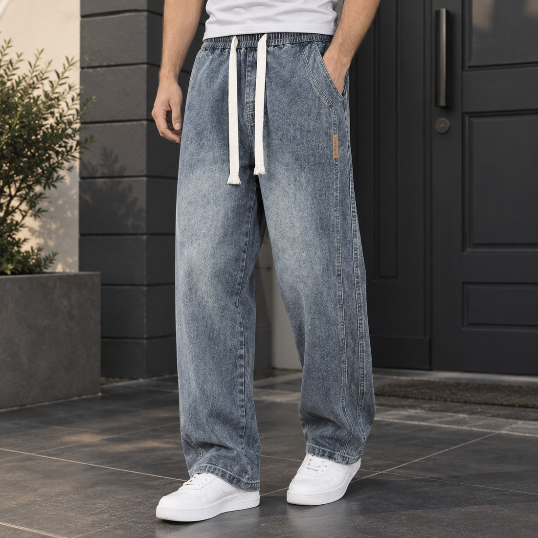 Hugo Wide-Leg Jeans - Retro Blue