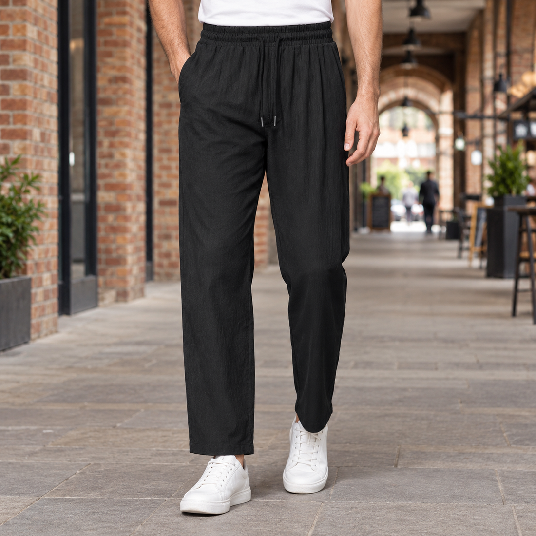 Bradley Straight Pants - Black Straight