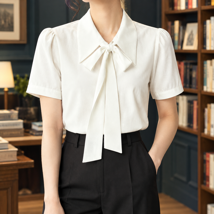 Mathilde Bow Blouse