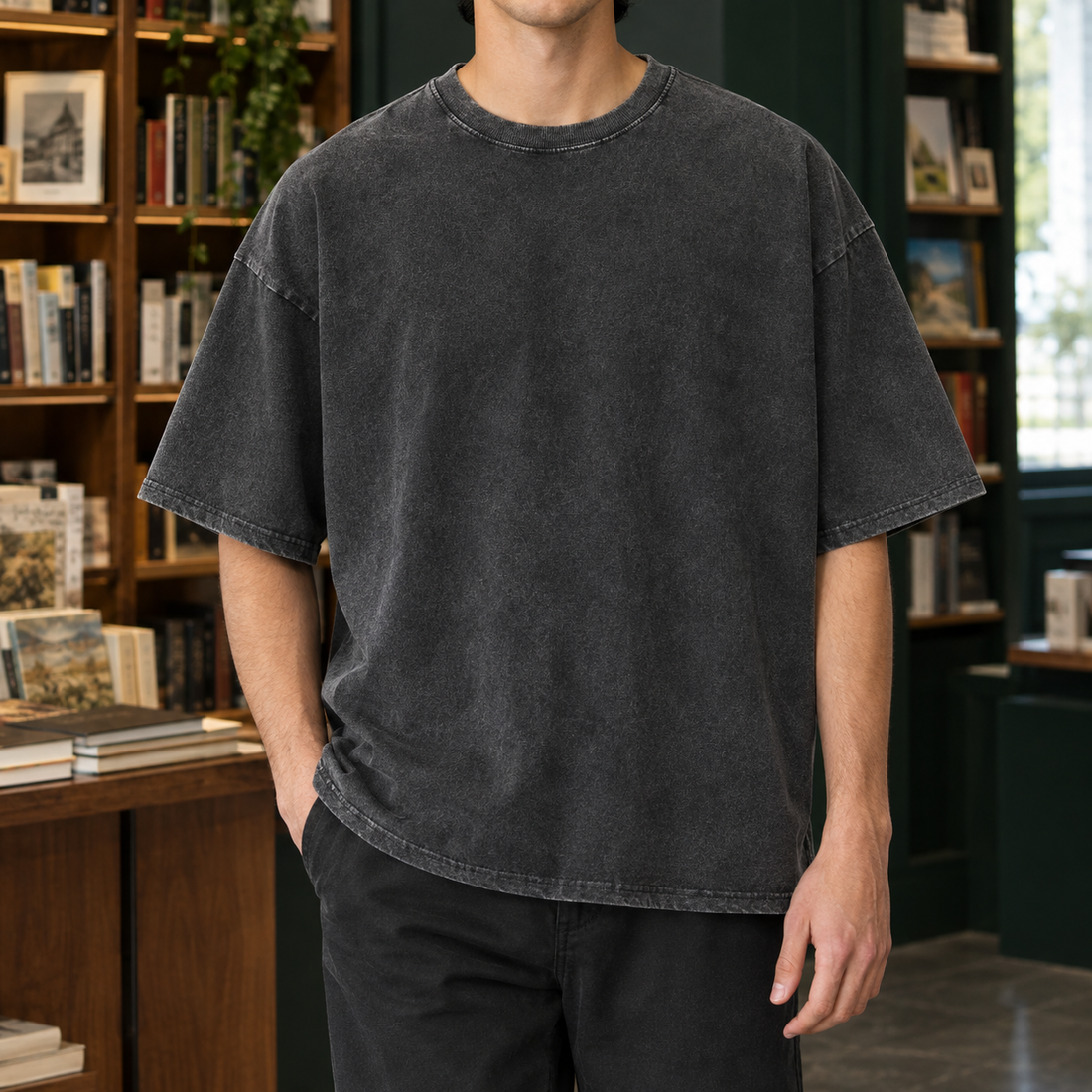 Blaise Oversized T-Shirt - Washed Black