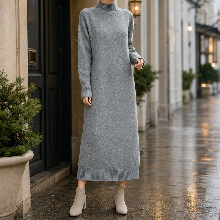 Kiera Mock Neck Dress