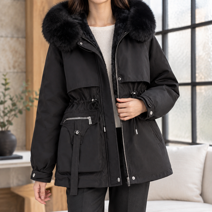 Marcella Plush Collar Jacket