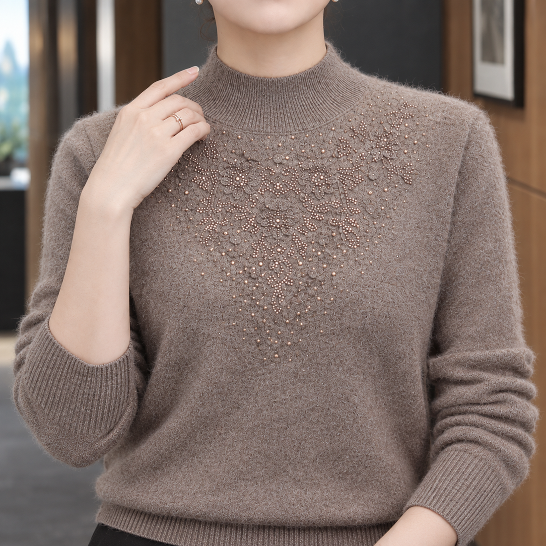 Leonie Cashmere Sweater - Lead Product Detail