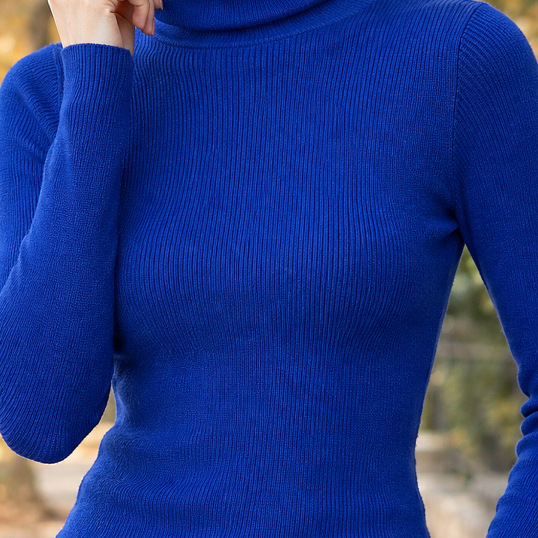 Tessa Ribbed Turtleneck - Lead Product Detail