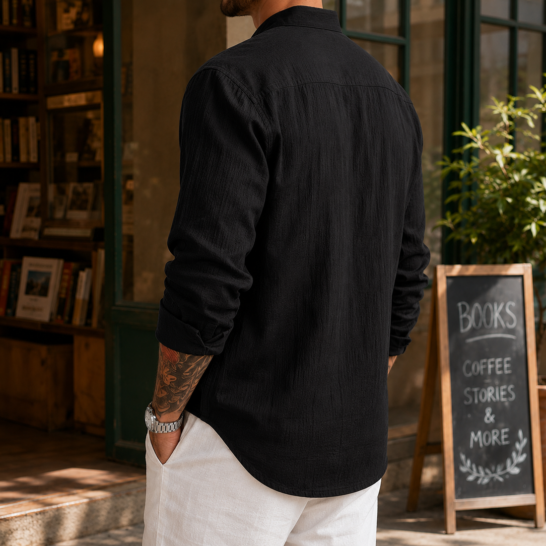 Austin Textured Shirt - Lead Alternate View