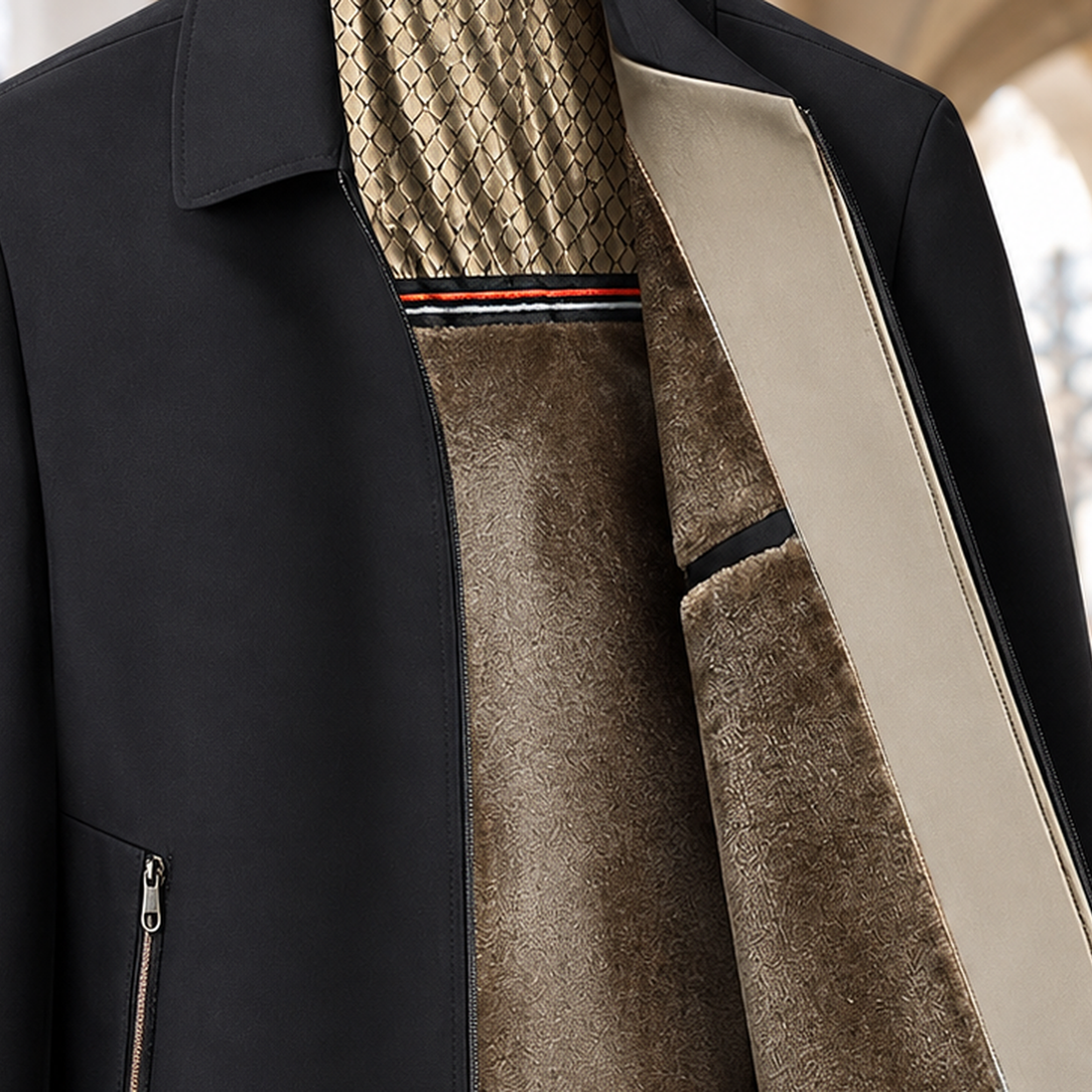 Leopold Lapel Jacket - Lead Product Detail