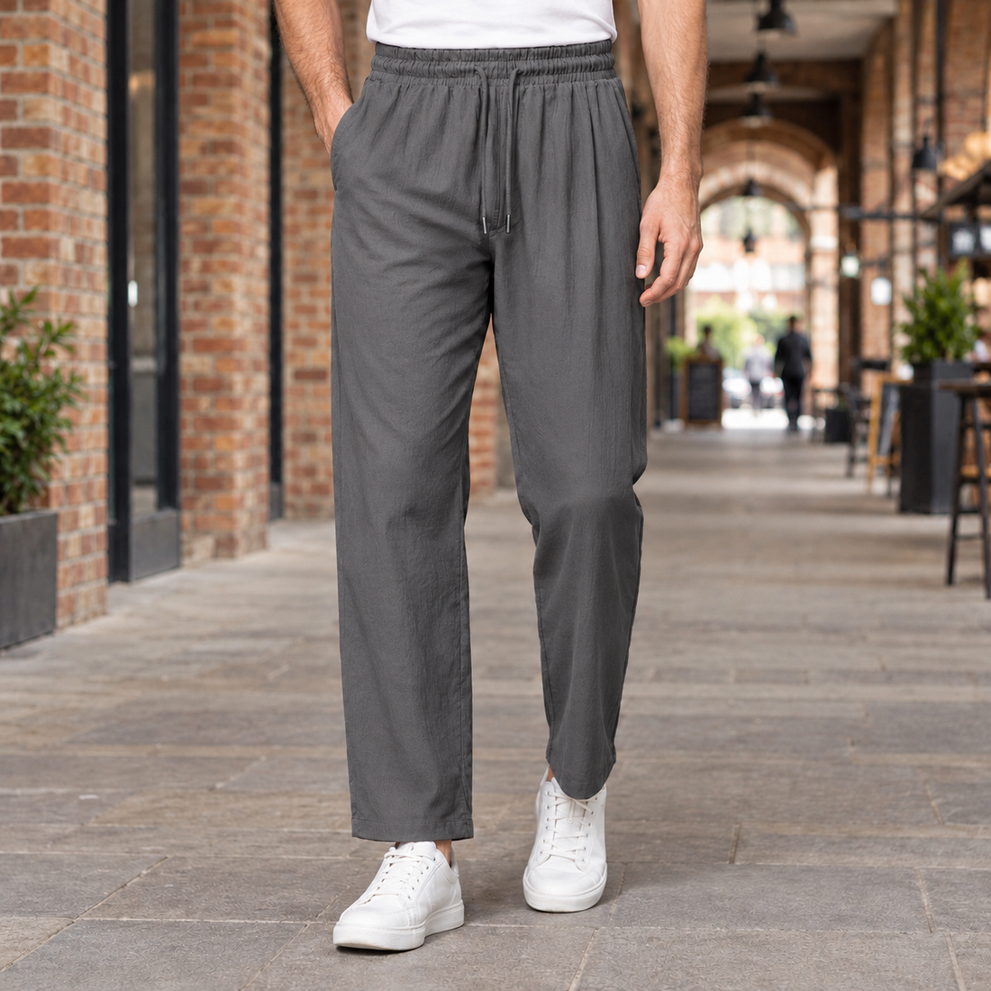 Bradley Straight Pants - Dark Gray Straight