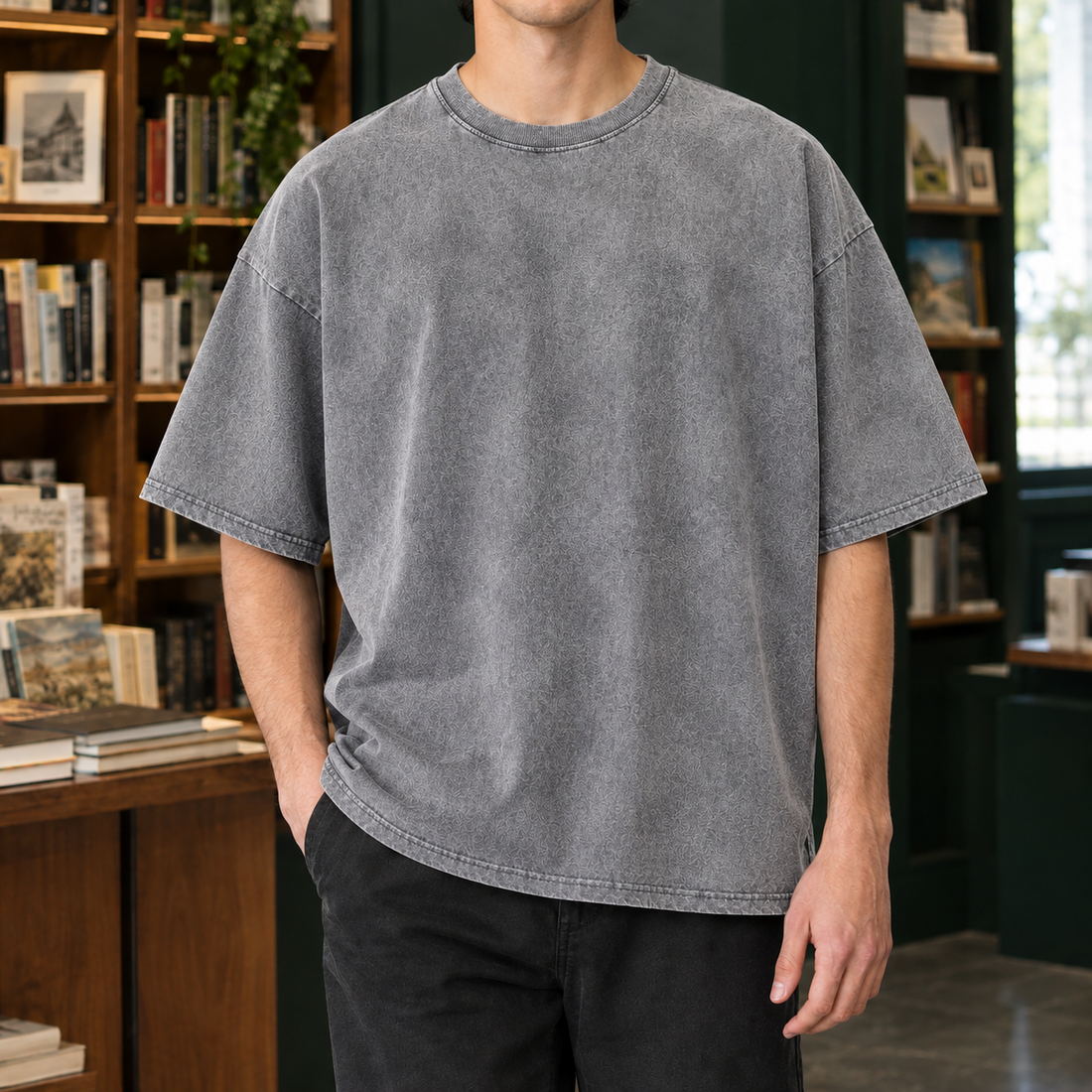 Blaise Oversized T-Shirt - Washed Gray