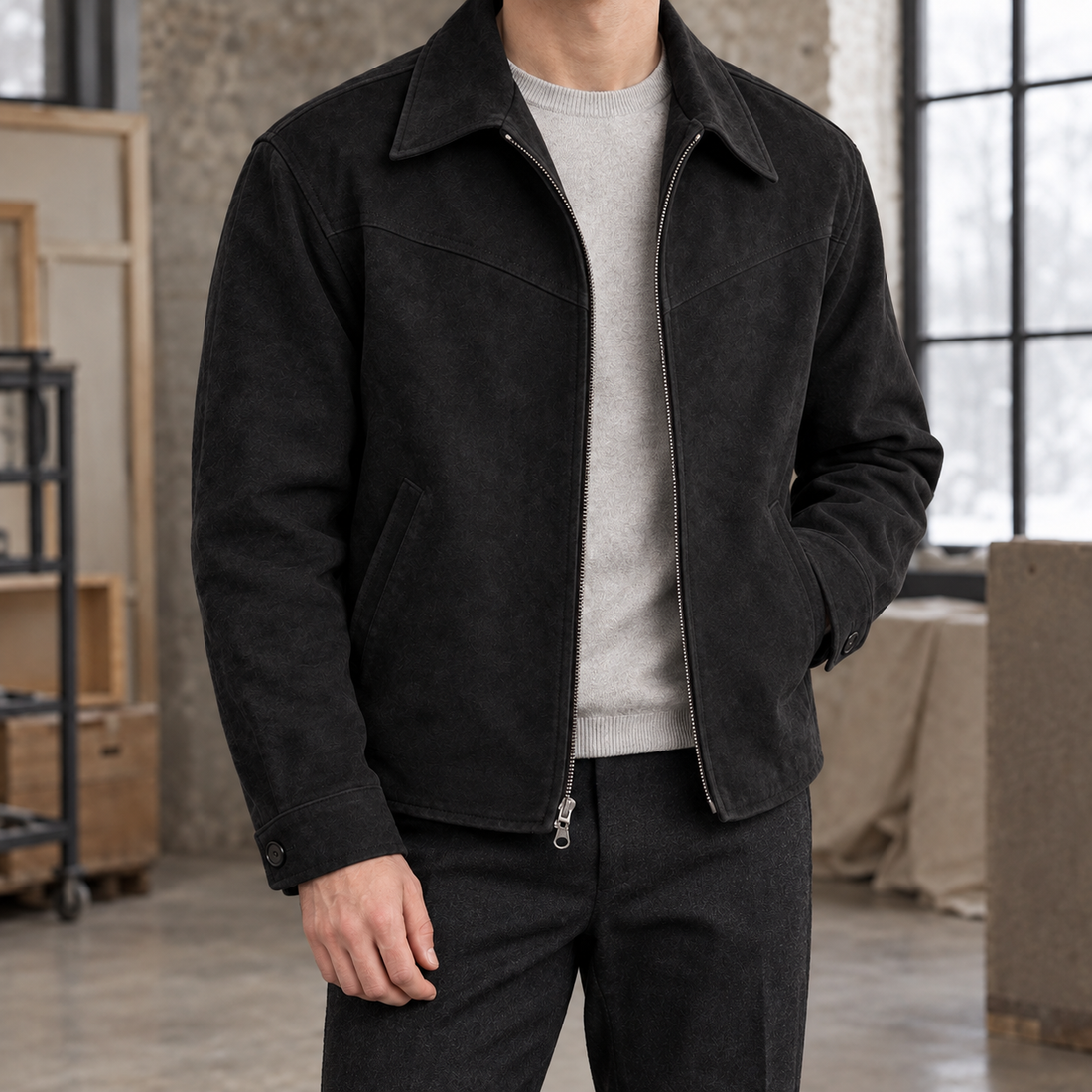 Conrad Vintage Jacket - Black