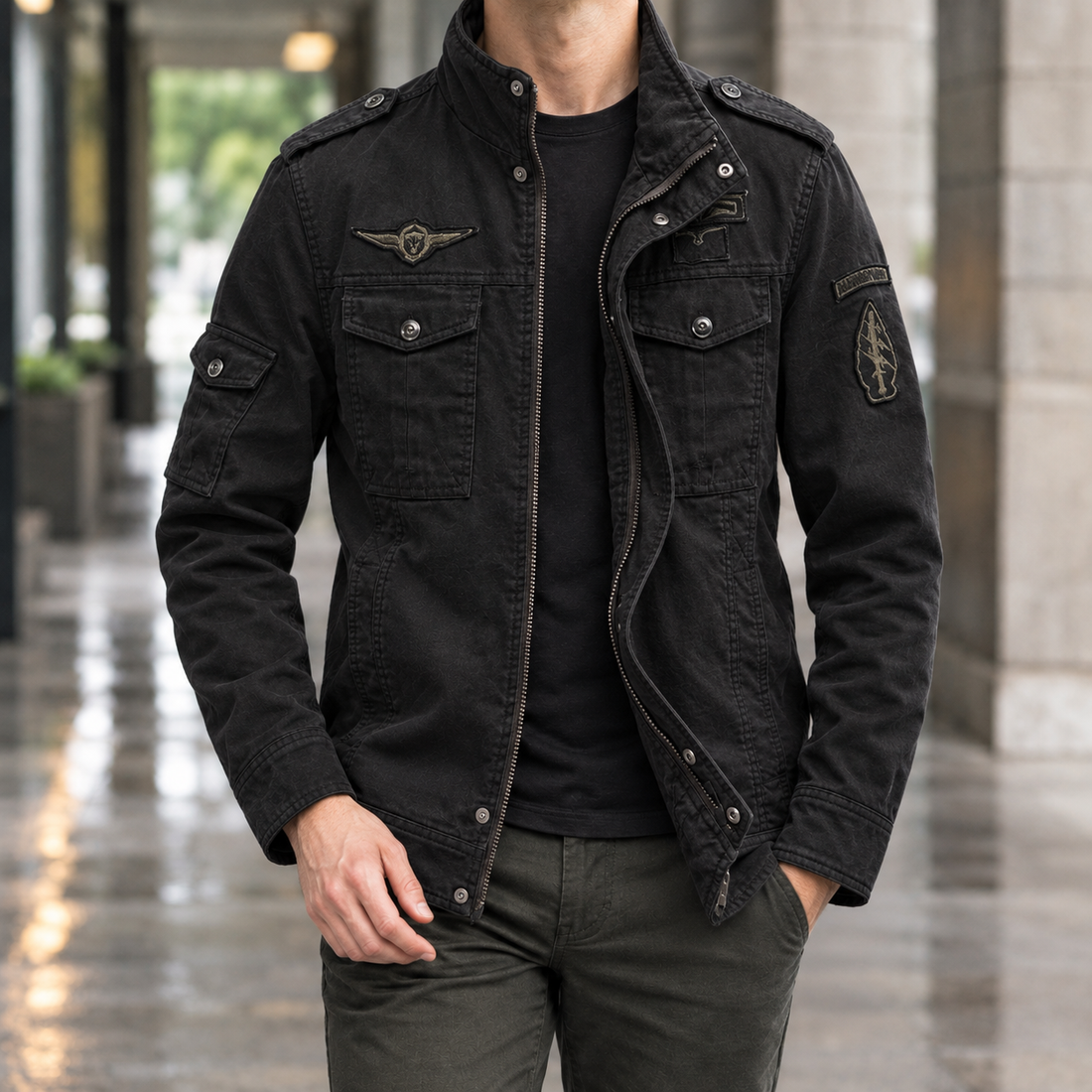 Spencer Utility Jacket - Black