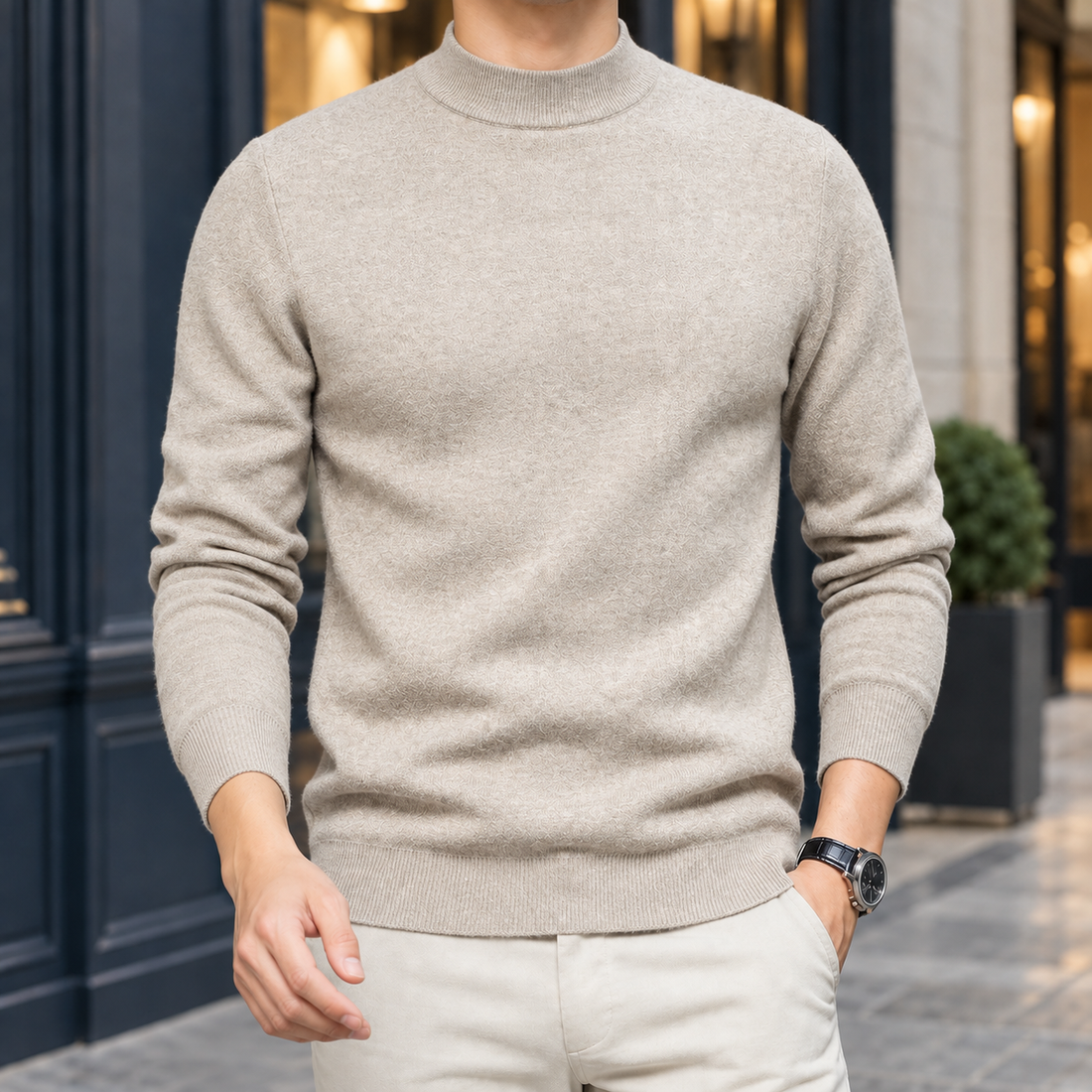 Pascal Wool Sweater - Yami Camel