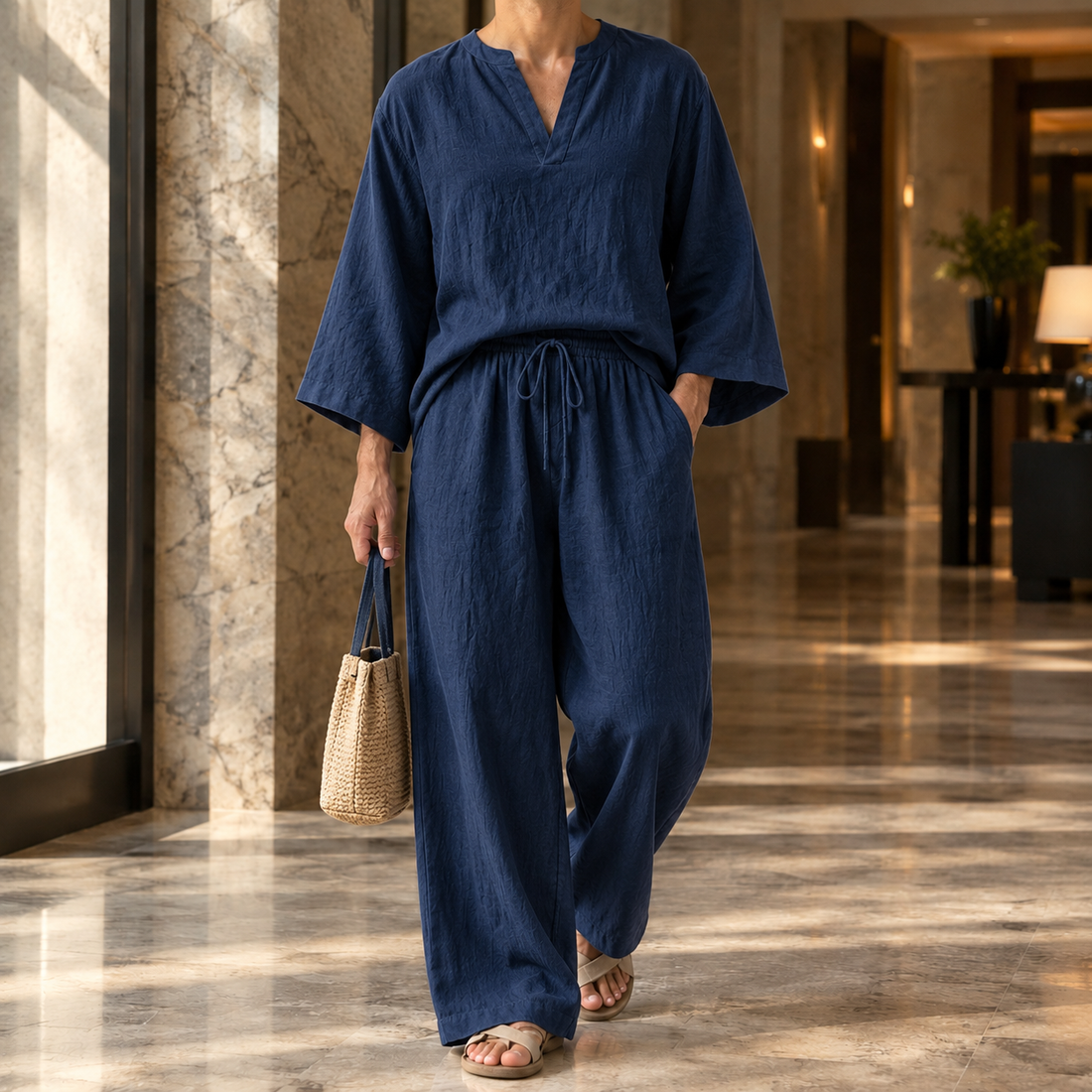 Warrick Relaxed Set - Dark Blue