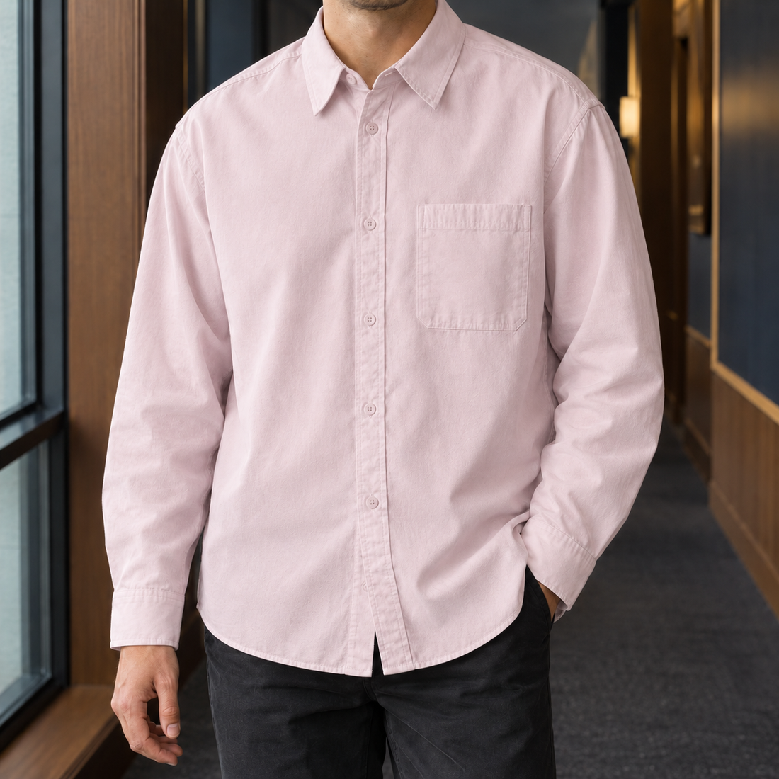 Keaton Relaxed Shirt - Pink