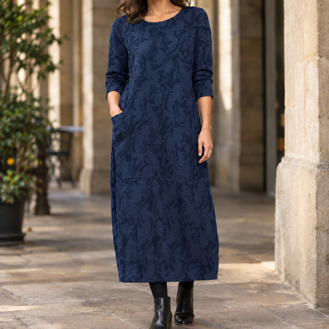 Candela Cocoon Dress - Blue