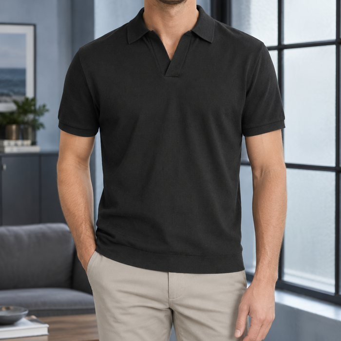 Rupert Open Collar Polo