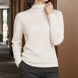 Emily Turtleneck Sweater - White