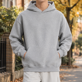 Caius Hooded Sweater - Heather Gray