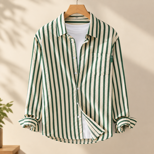 Alec Striped Shirt - Green