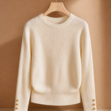 Sabina Ribbed Sweater - Cream