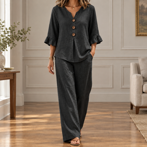 Aurore Relaxed Set - Black