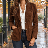 Godiva Suede Jacket - Dark Brown
