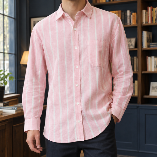 Cassian Striped Shirt - Ouding Real Shot Photos