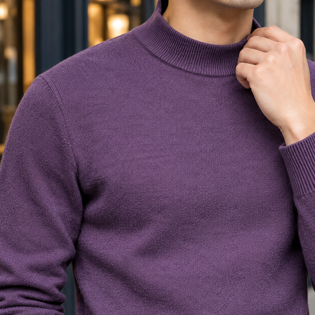 Pascal Wool Sweater - Lead Product Detail