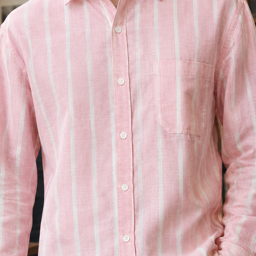 Cassian Striped Shirt - Lead Product Detail