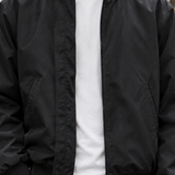 Matthew Ribbed Bomber Jacket - Lead Product Detail