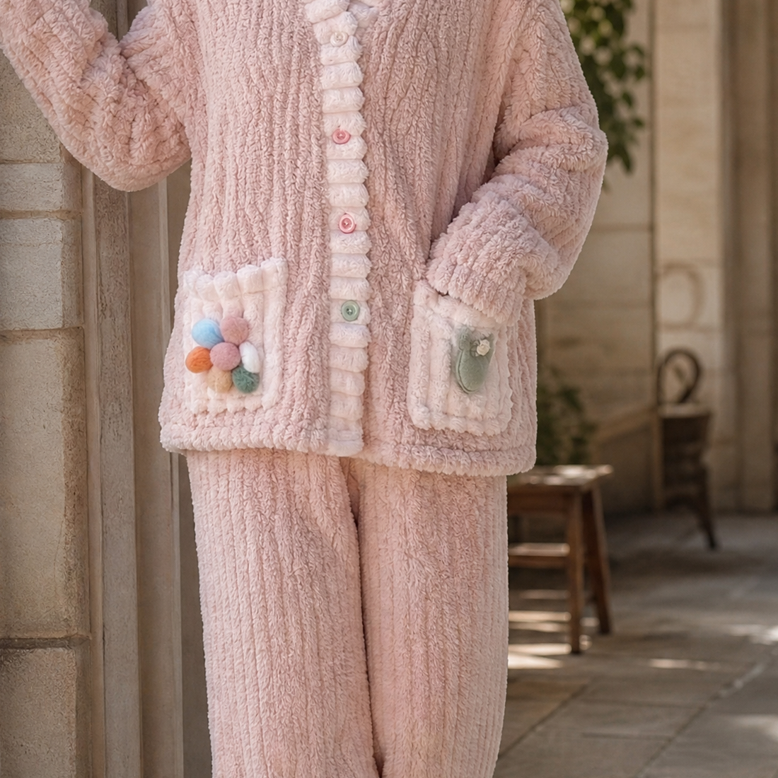 Daphne Plush Pajama Set - Lead Product Detail