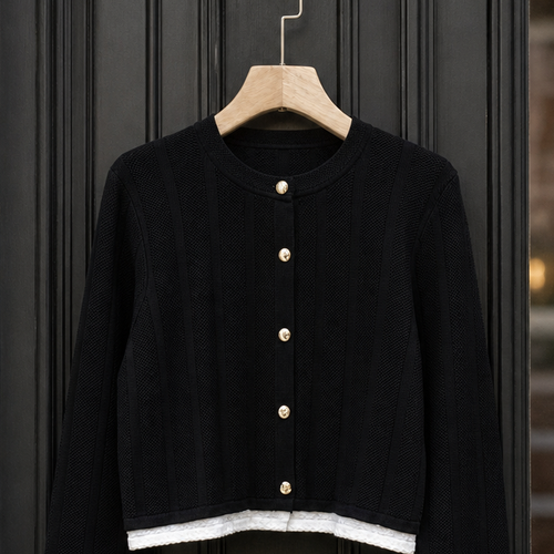 Celandine Contrast Cardigan - Lead Product Detail