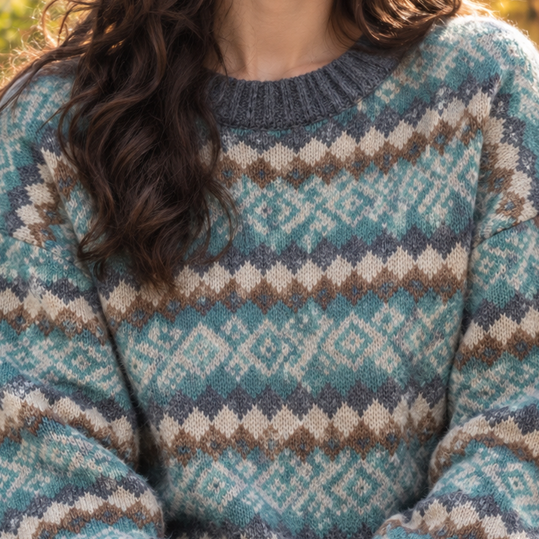 Zinnia Jacquard Sweater - Lead Product Detail