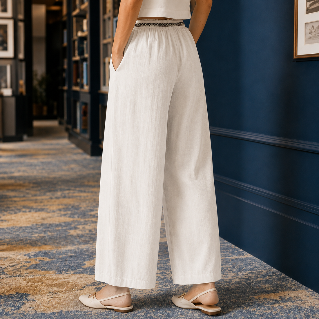 Fenna Wide Leg Pants - Lead Alternate View