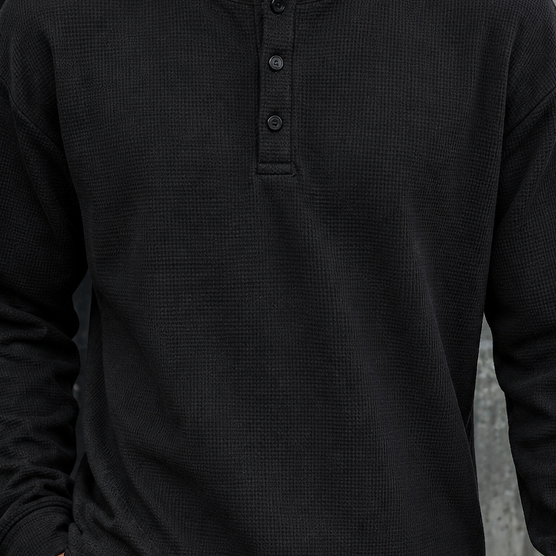 Sylvester Waffle Henley - Lead Product Detail