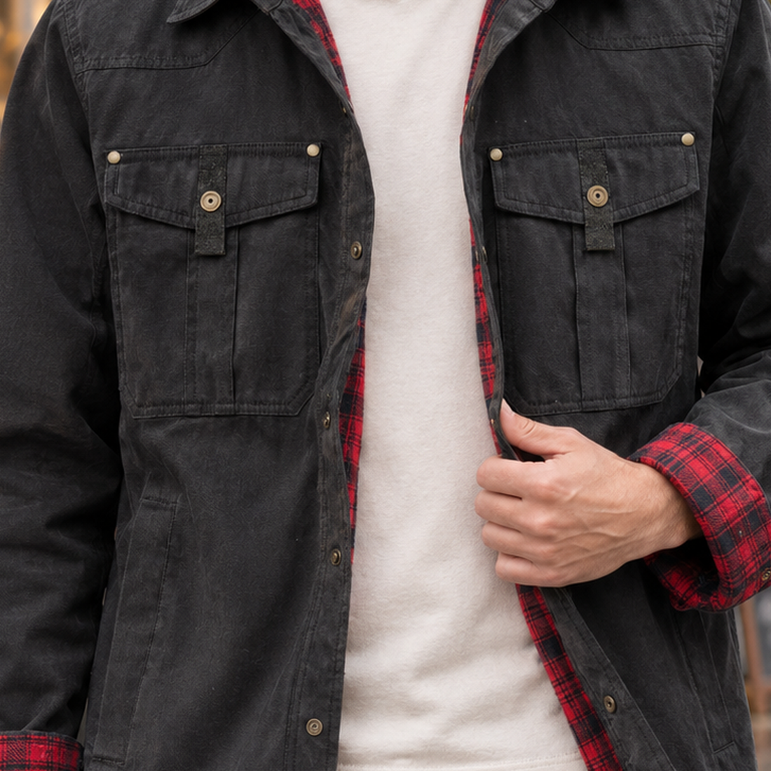 Pierrick Utility Jacket - Lead Product Detail