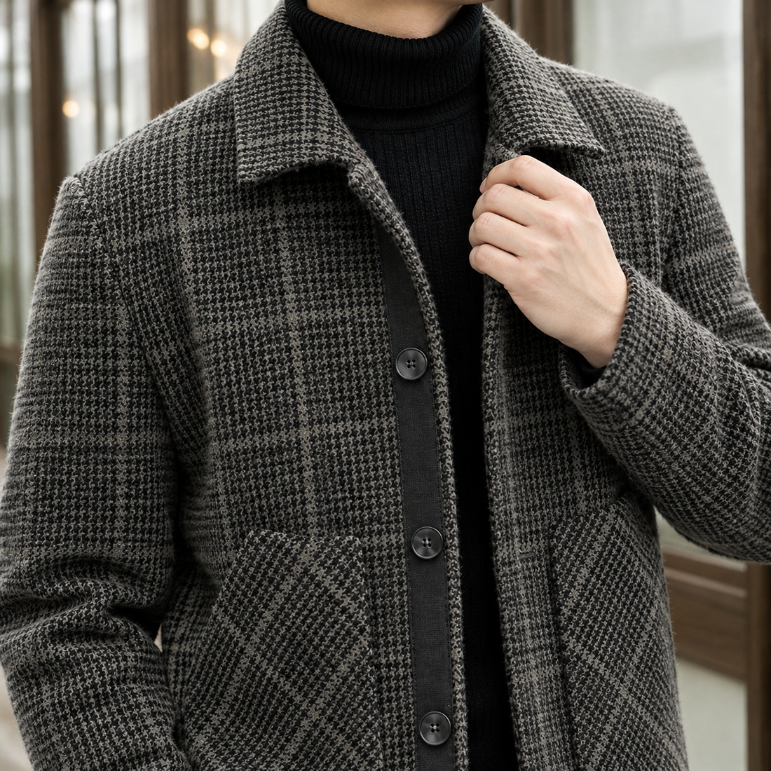 Alphonse Plaid Jacket - Lead Product Detail