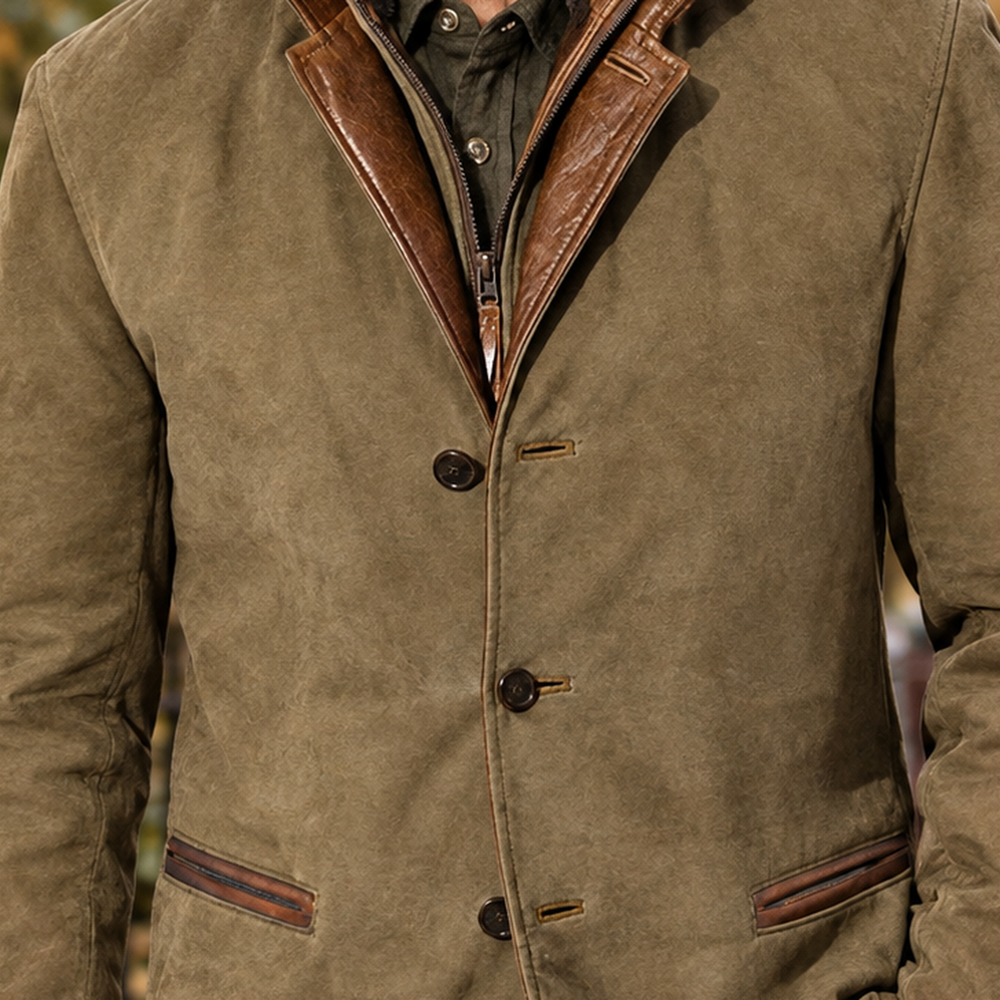 Bastien Contrast Jacket - Lead Product Detail