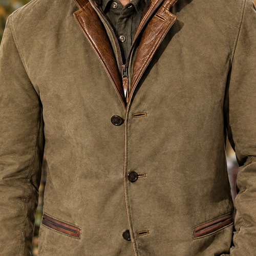 Bastien Contrast Jacket - Lead Product Detail