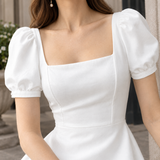 Leila Puff Sleeve Dress - Lead Product Detail