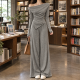 Zelda Wide-Leg Set - Gray