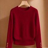 Sabina Ribbed Sweater - Red