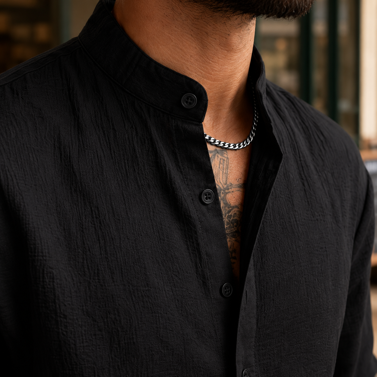 Austin Textured Shirt - Lead Product Detail