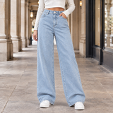 Apolline Wide Leg Jeans - Light Blue