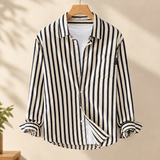 Alec Striped Shirt - Black