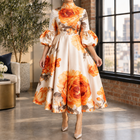 Orange Floral