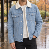 Otis Fleece-Lined Jacket - Light Blue Lamb