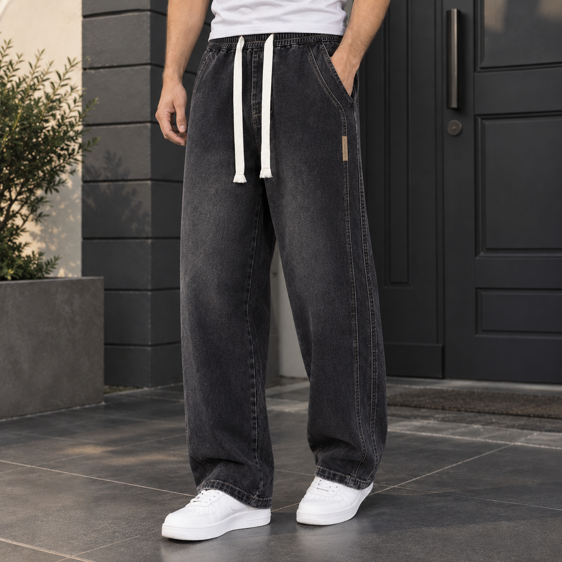 Hugo Wide-Leg Jeans - Black