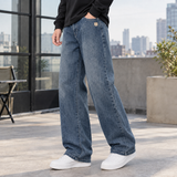 Samuel Wide-Leg Jeans - Blue Gray