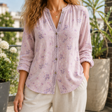 Celeste Botanical Blouse - Pink