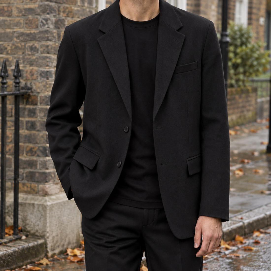 Zachary Relaxed Blazer - Black